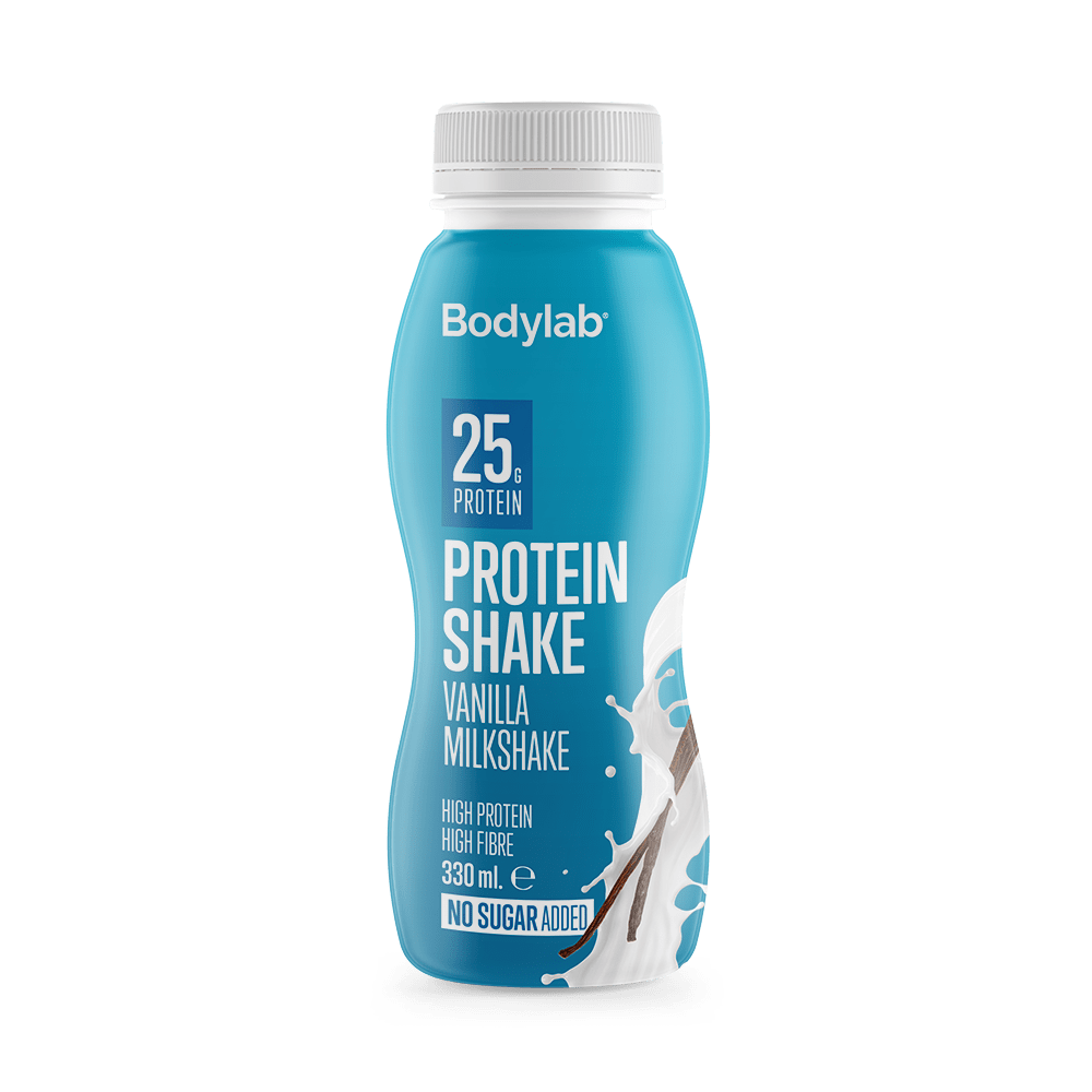BodyLab Protein Shake - Vanilla Milkshake (12x330 ml) – Protein & shakes, billede 2 hos ActiveNordic