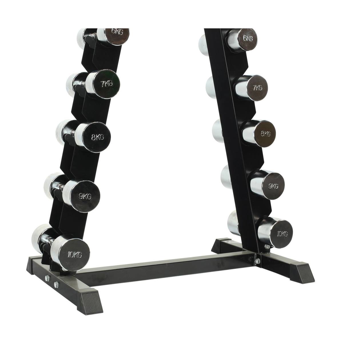 Odin 110kg Krom Sæt (10 sæt håndvægte + rack), billede 4 hos ActiveNordic