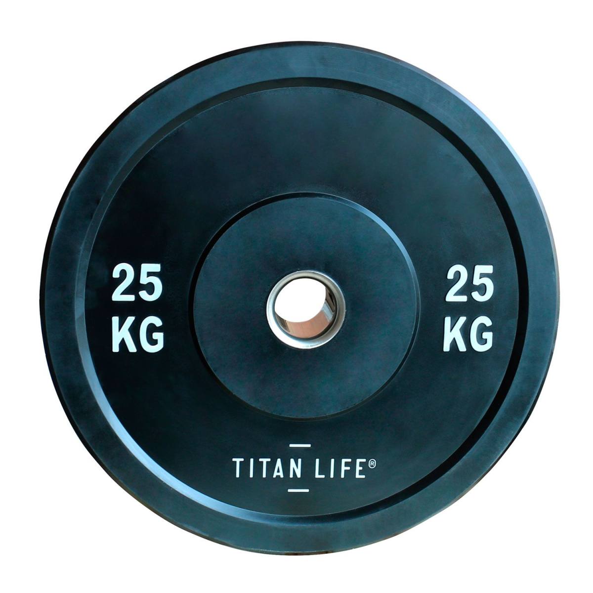 Titan Life Rubber Bumper Plate 25kg Vægtskive – Vægtskiver hos ActiveNordic