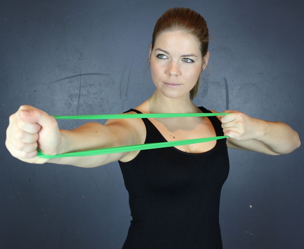 Odin Træningselastik Fitness Elastik Level 1 Grøn Let, billede 2 hos ActiveNordic