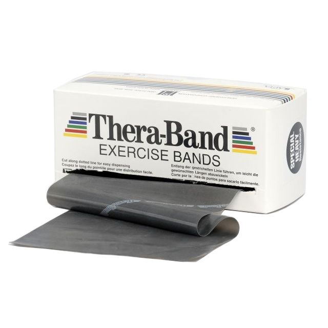Thera-Band Træningselastik Bånd Level 5 Speciel Hård Sort 45,5m hos ActiveNordic