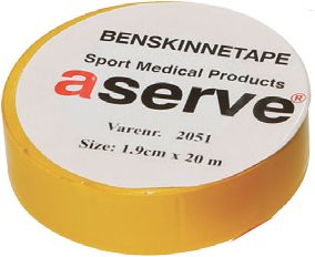 Aserve Benskinne Sportstape Gul – Bandage hos ActiveNordic
