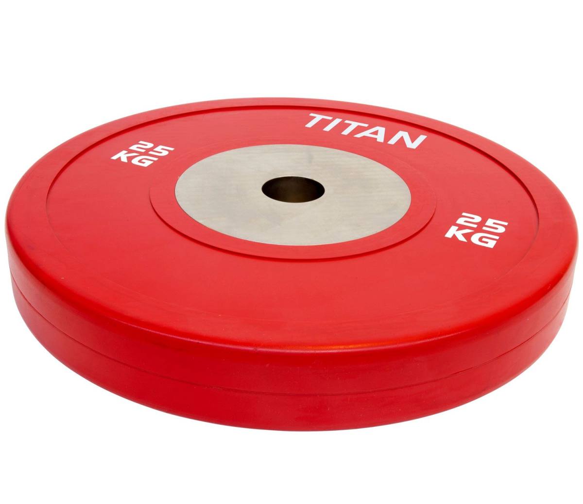 Titan BOX Elite Bumper Plate Vægtskive 25kg – Vægtskiver hos ActiveNordic