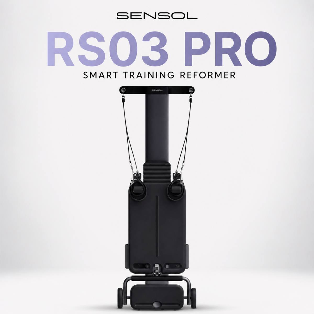 Sensol Smart Pilates Reformer RS3 Pro Midnight Black
