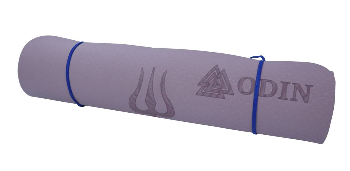 Odin Dual Pink/Blue TPE Yogamåtte 0,6cm – Yogamåtter & Tilbehør, billede 2 hos ActiveNordic