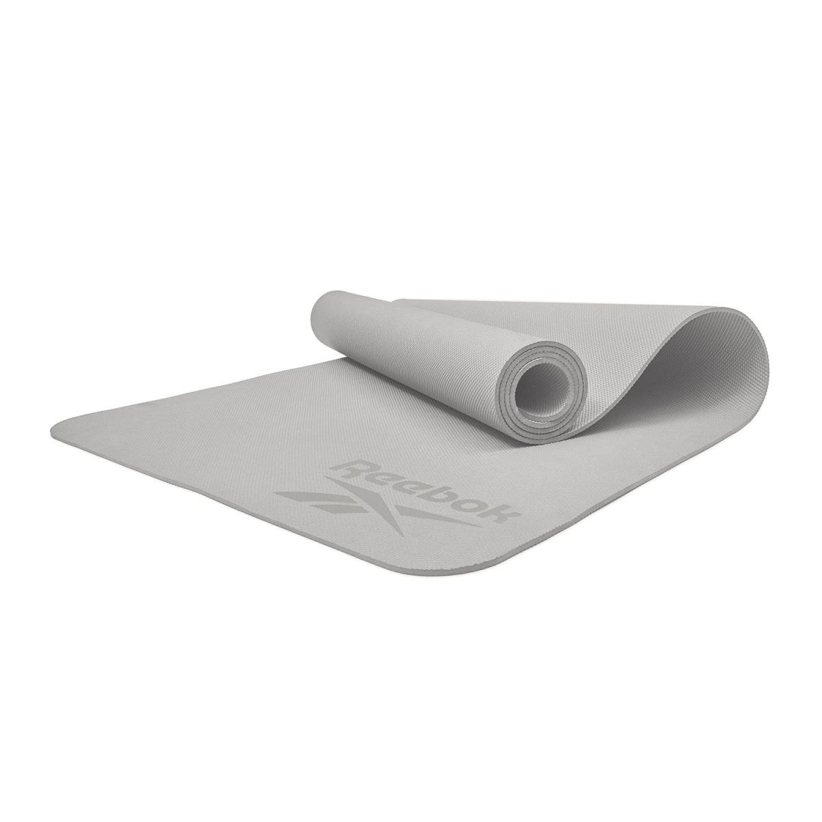 Reebok Yogamåtte - 4mm - Pure Grey – Yogamåtter & Tilbehør hos ActiveNordic