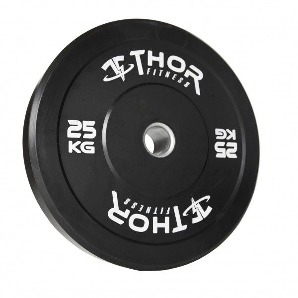 Thor Fitness Sorte Bumper Vægtskiver 15kg / 50mm (1 stk), billede 2 hos ActiveNordic