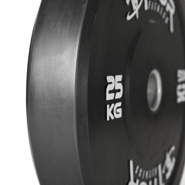 Thor Fitness Sorte Bumper Vægtskiver 25kg / 50mm (1 stk), billede 3 hos ActiveNordic