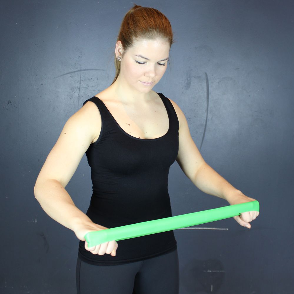Odin Træningselastik Fitness Elastik Level 1 Grøn Let, billede 5 hos ActiveNordic