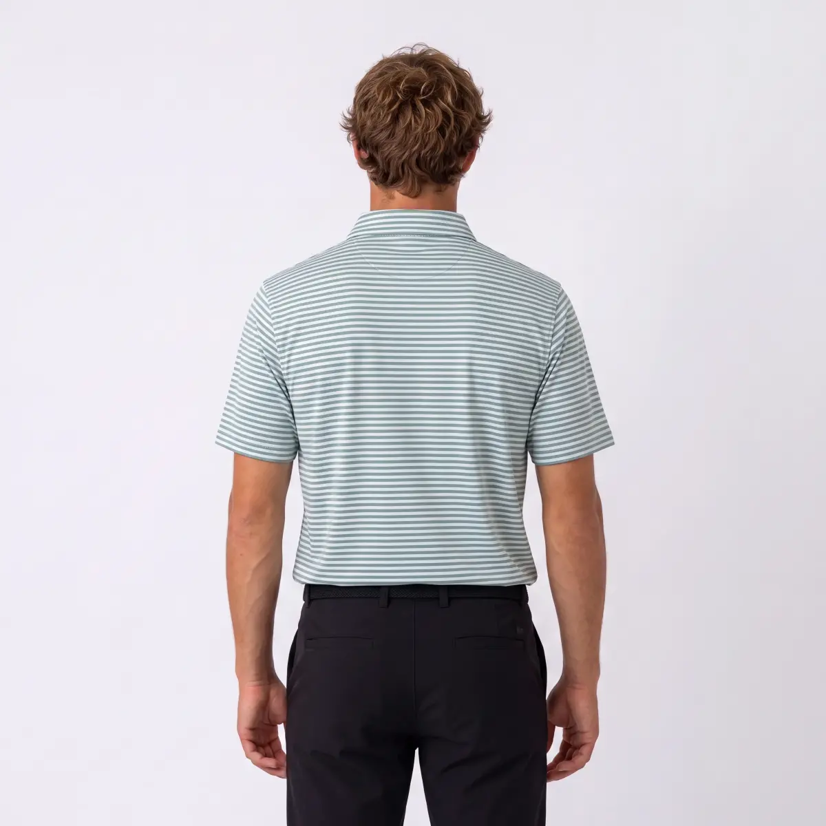 Anthony Stripe Polo - Grøn – billede 4