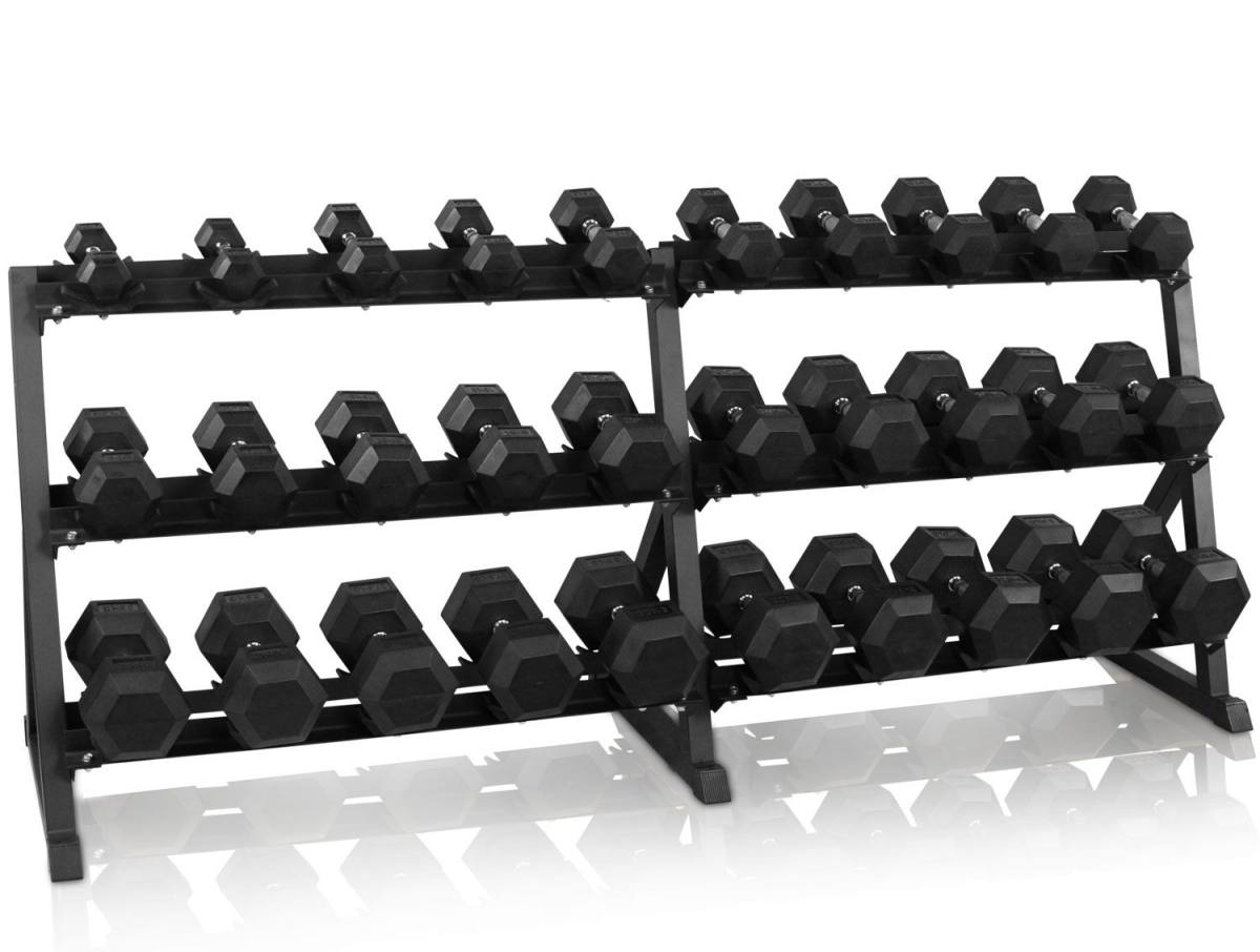Odin 545kg Hex Set PAKKETILBUD (15 sæt håndvægte + rack), billede 2 hos ActiveNordic