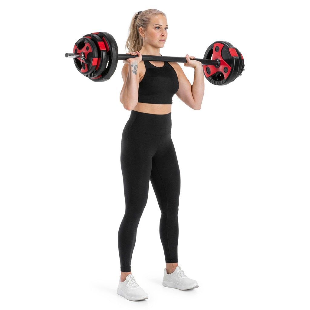 Gymstick Vinyl Grip Pump Set 20kg – Vægtstangssæt, billede 2 hos ActiveNordic