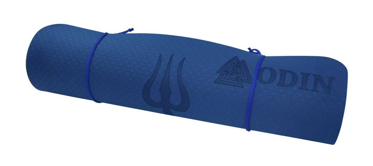 Odin Dual Blue TPE Yogamåtte 0,6cm – Yogamåtter & Tilbehør, billede 4 hos ActiveNordic