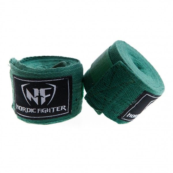 Nordic Fighter Cotton Hand Wraps Grøn 5m – Kampsport hos ActiveNordic