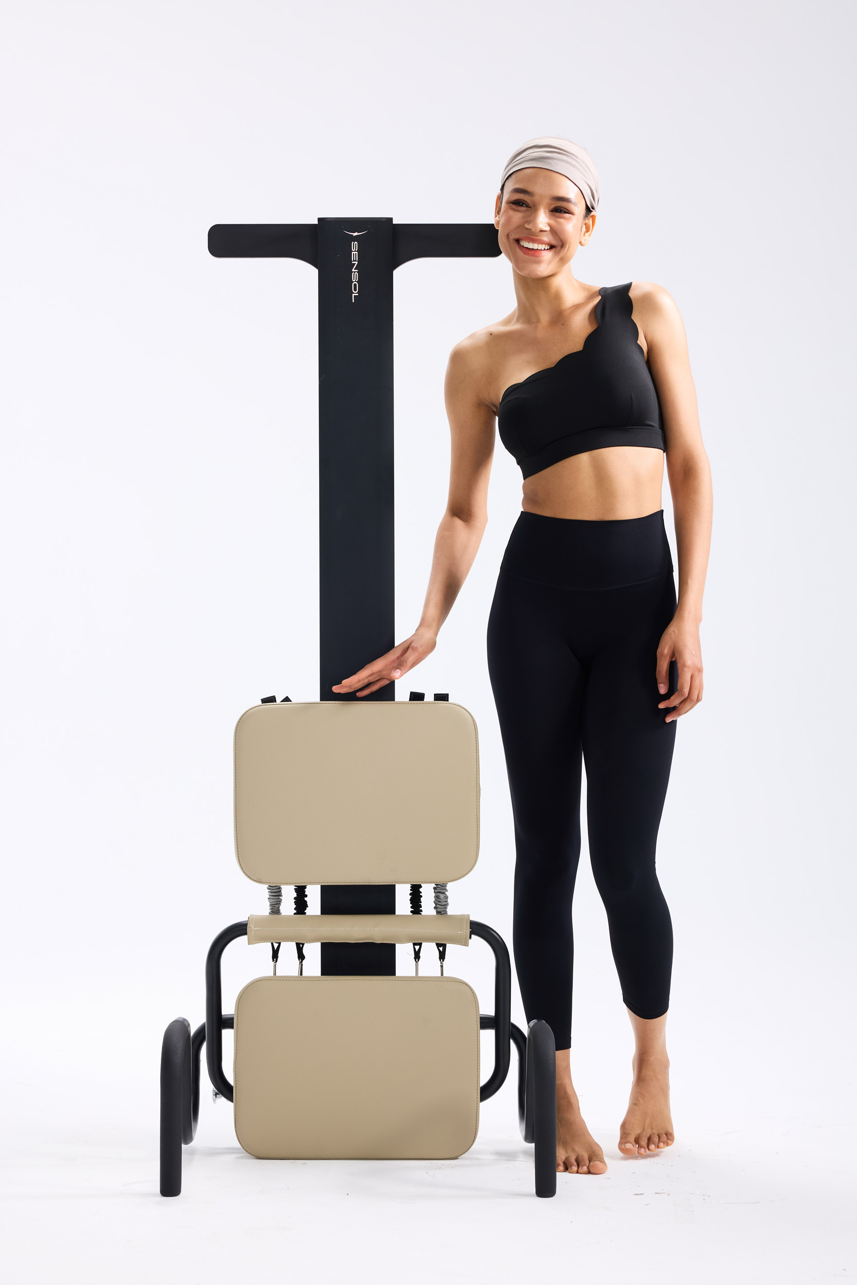 Sensol Flex Air Smart Pilates Reformer Dune Beige – billede 5
