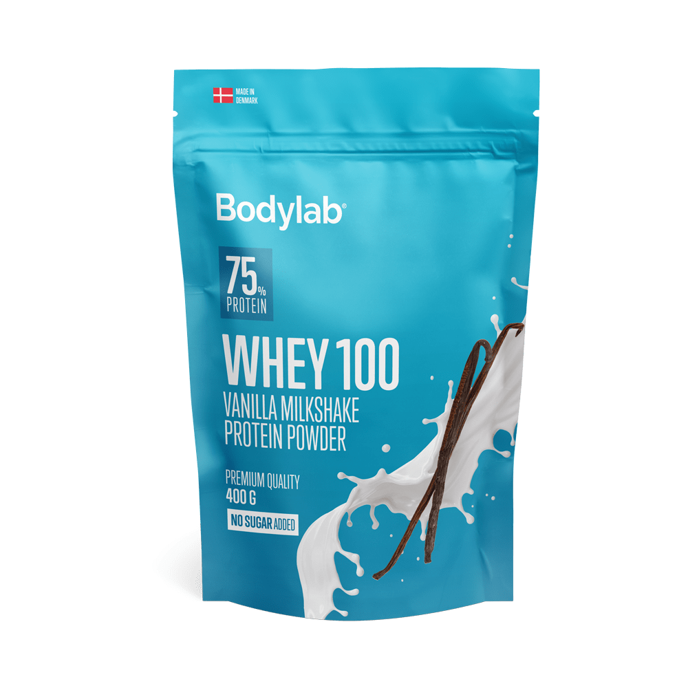 Bodylab Whey 100 Proteinpulver Vanilla Milkshake (2,4kg) – Protein & shakes hos ActiveNordic