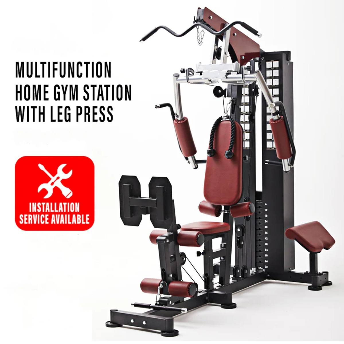 Odin Ragnarok Home Gym Multistation 100kg - Sort – billede 8