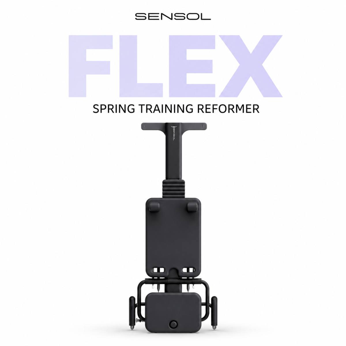 Sensol Flex Smart Pilates Reformer Midnight Black