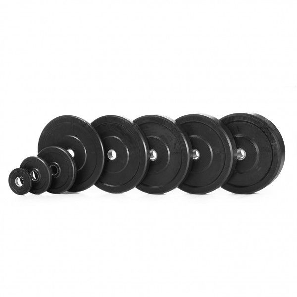 Nordic Fighter Sort Bumper Vægtskiver 15kg / 50mm (1 stk), billede 2 hos ActiveNordic