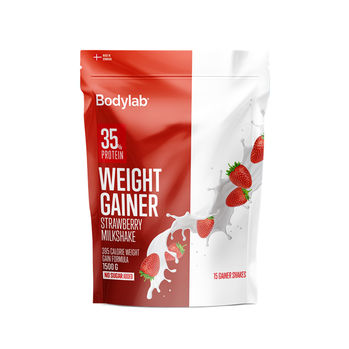 BodyLab Weight Gainer Jordbær Milkshake (1,5kg) – Protein & shakes hos ActiveNordic