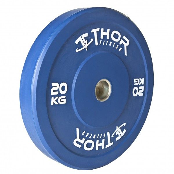 Thor Fitness Farvet Bumper Vægtskiver 15kg / 50mm (1 stk), billede 2 hos ActiveNordic