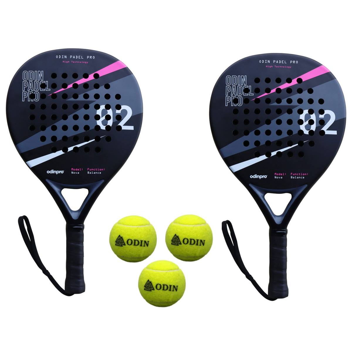 Odin Padel PAKKETILBUD (Odin Padel Nova Balance + Odin Padel Bolde - 3 stk.) – Padel Tennis hos ActiveNordic