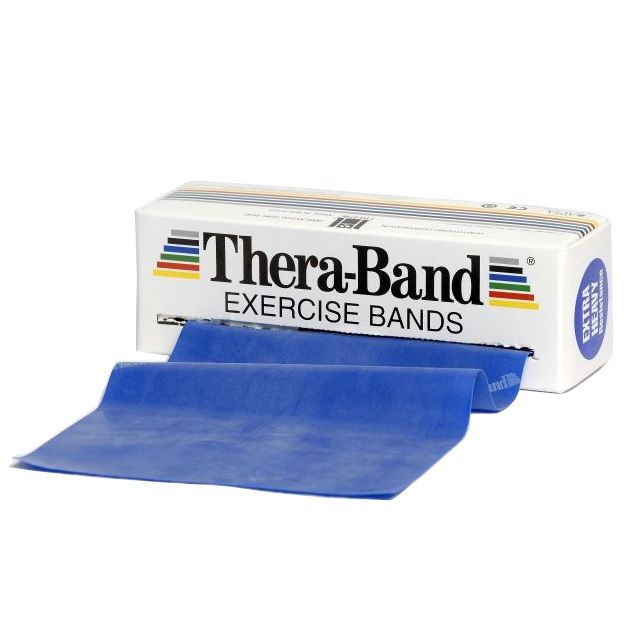 Thera-Band Træningselastik Bånd Level 4 Ekstra Hård Blå 5,5m hos ActiveNordic