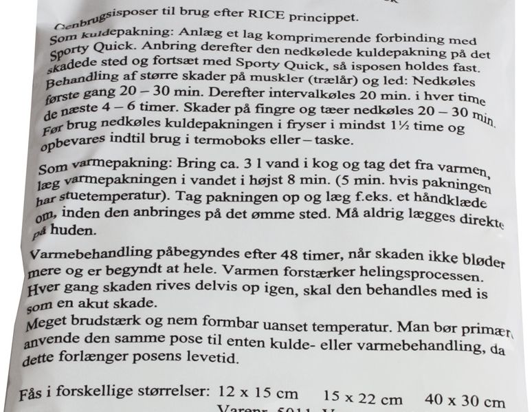 Aserve Kulde- & Varmeposer 30x40cm – Skadebehandling, billede 2 hos ActiveNordic