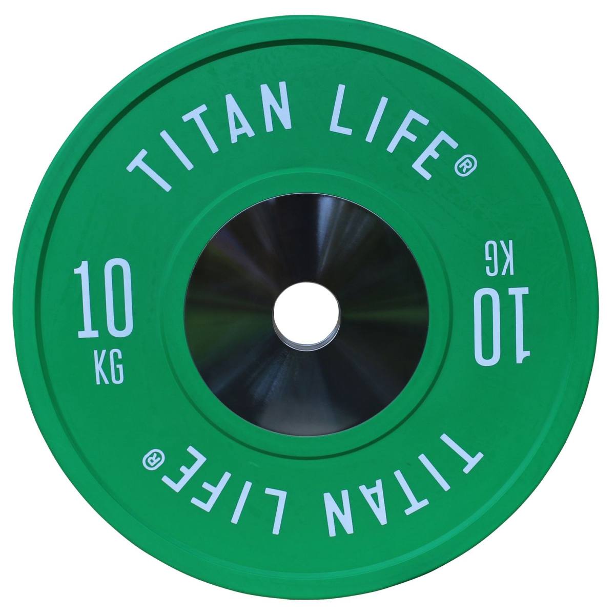 TITAN LIFE Elite Bumper Plates 10kg, 1 stk – Vægtskiver hos ActiveNordic