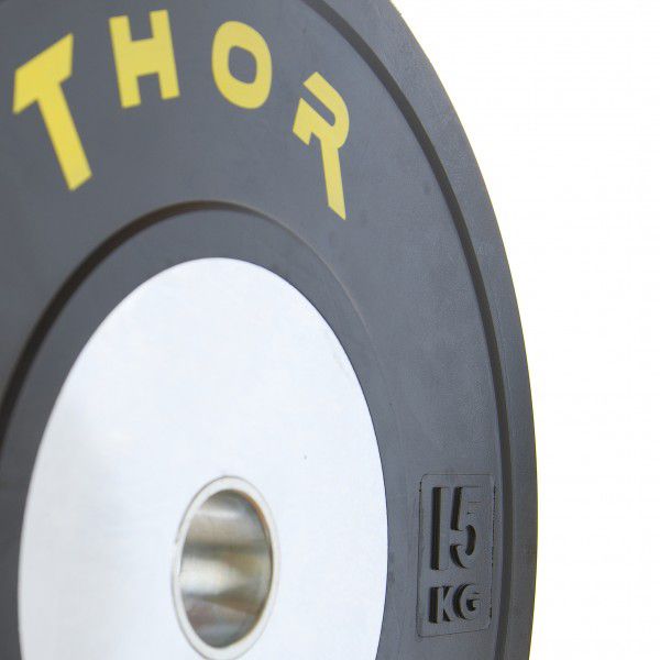 Thor Fitness Sorte OL Bumper Vægtskiver 25kg / 50mm (1 stk), billede 3 hos ActiveNordic