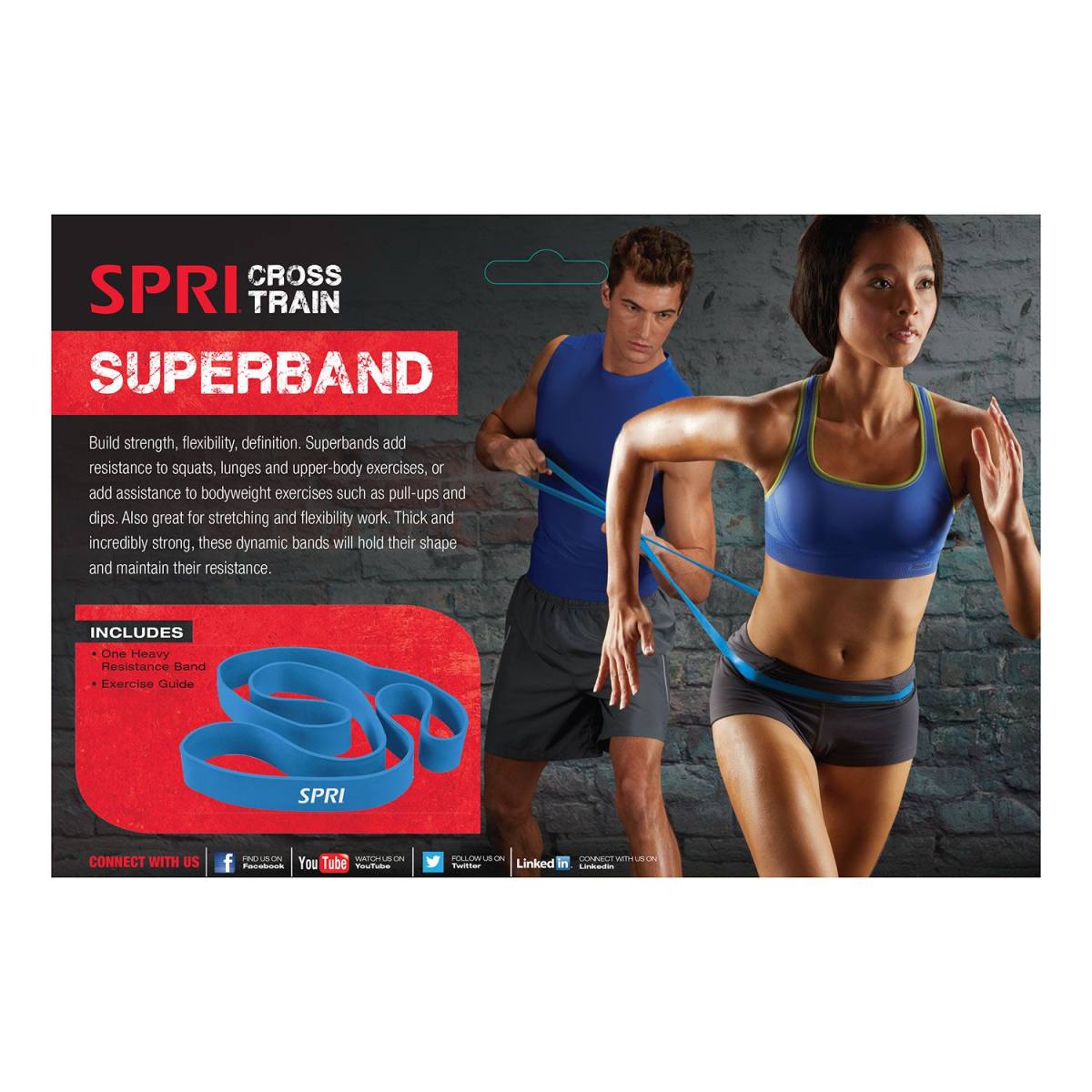 SPRI Superband Crossfit StrengthBand Træningselastik Heavy, billede 8 hos ActiveNordic