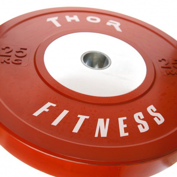 Thor Fitness Farvet OL Bumper Vægtskiver 20kg / 50mm (1 stk), billede 3 hos ActiveNordic