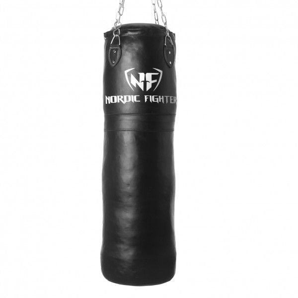 Nordic Fighter Boxing Bag Sandsæk Ægte Læder 145cm 60kg – Kampsport hos ActiveNordic