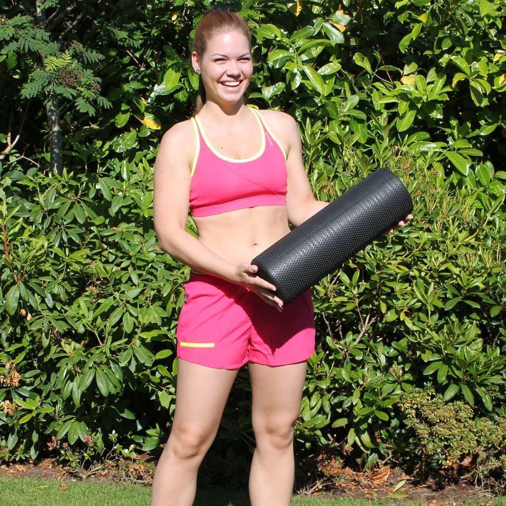 Odin Foam Roller Nubret Medium Hård 45cm Sort, billede 8 hos ActiveNordic