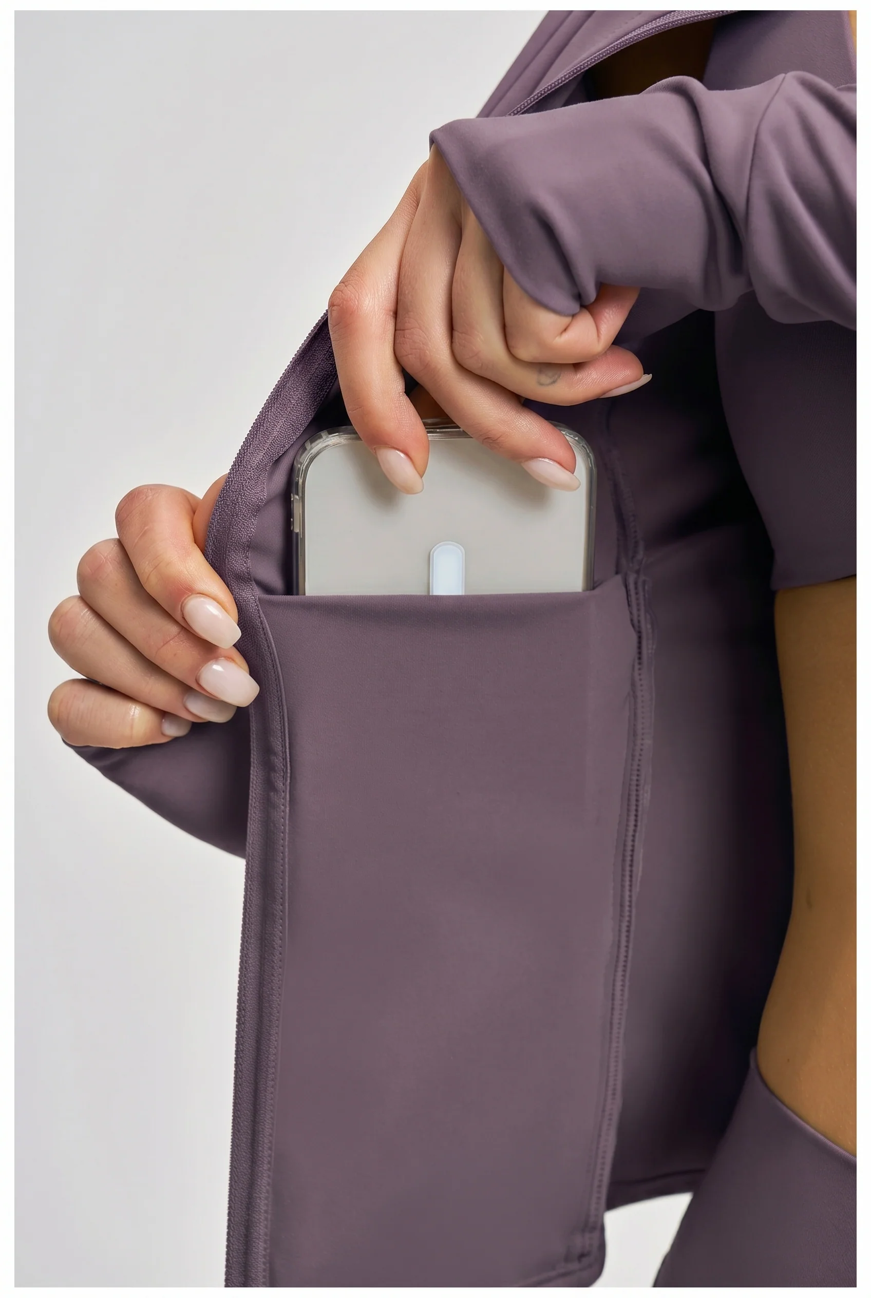 PureLine Sports Jakke - Aubergine, billede 5 hos ActiveNordic
