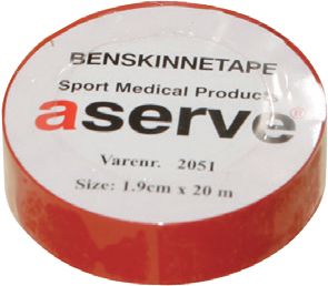 Aserve Benskinne Sportstape Rød – Bandage hos ActiveNordic