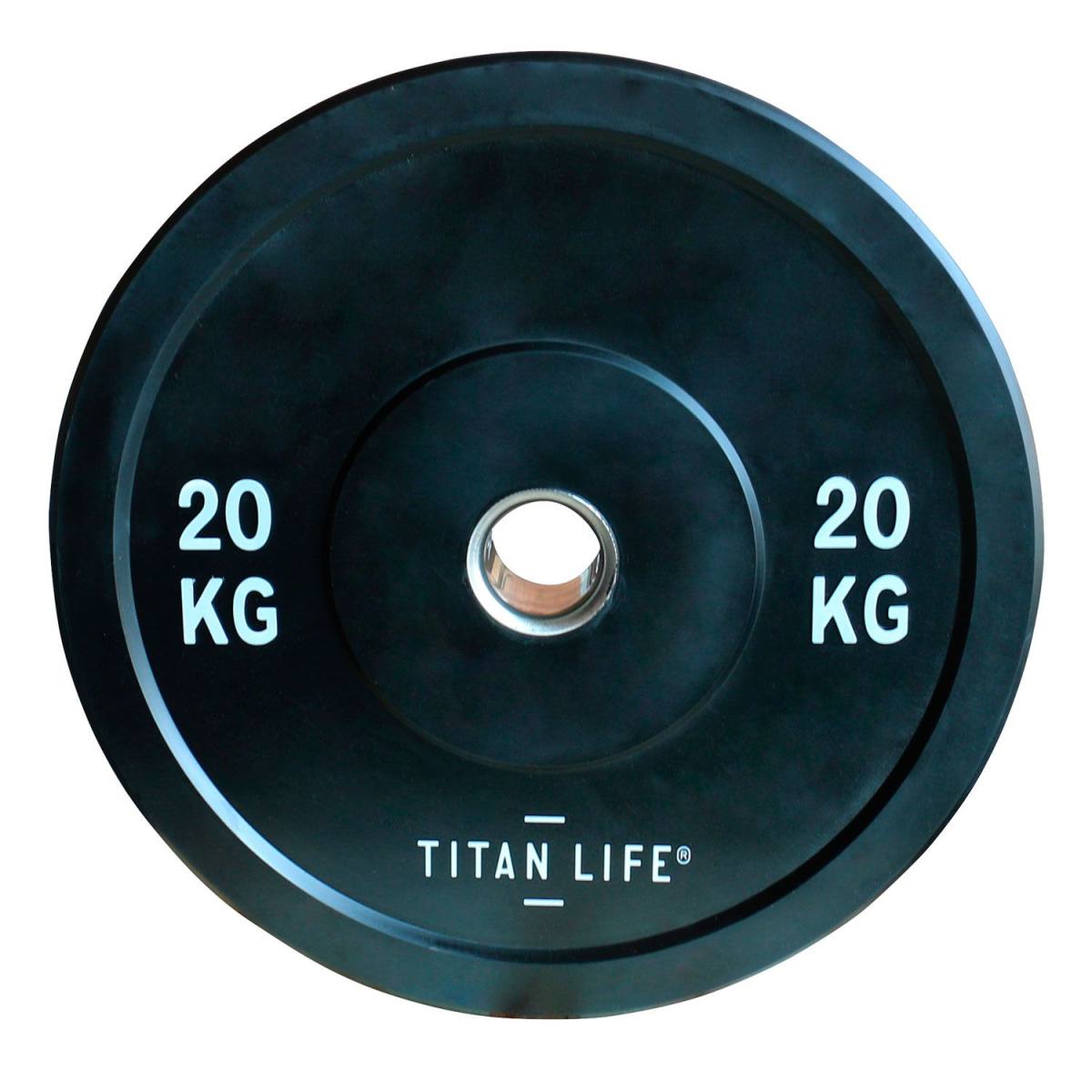 Titan Life Rubber Bumper Plate 20 kg Vægtskive – Vægtskiver hos ActiveNordic
