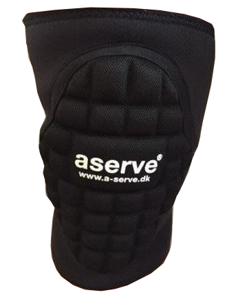 Aserve Sort Knæbeskytter m. Pude (large) – Håndbold hos ActiveNordic