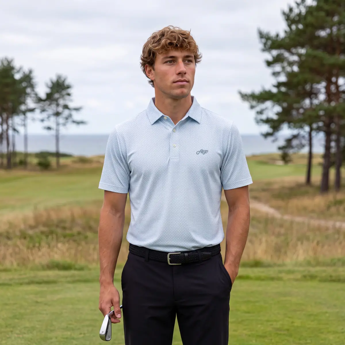 Brooks Polo - Lyseblå – billede 2