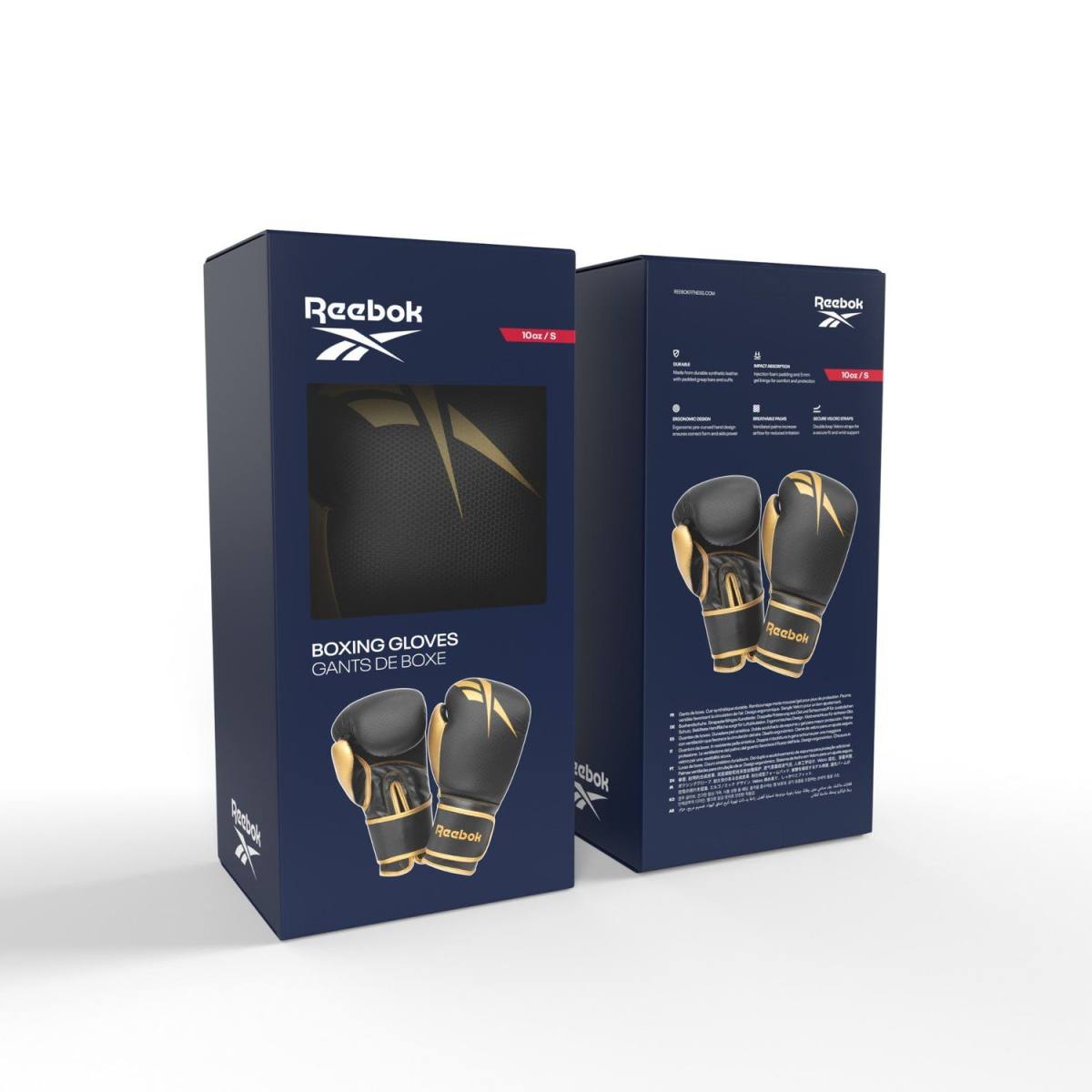 Reebok Boksehandsker - Guld/Sort 14 oz – Kampsport, billede 7 hos ActiveNordic