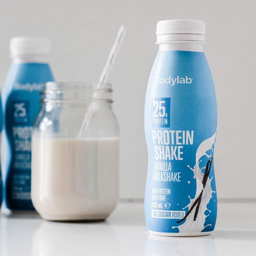 BodyLab Protein Shake - Vanilla Milkshake (12x330 ml) – Protein & shakes, billede 3 hos ActiveNordic
