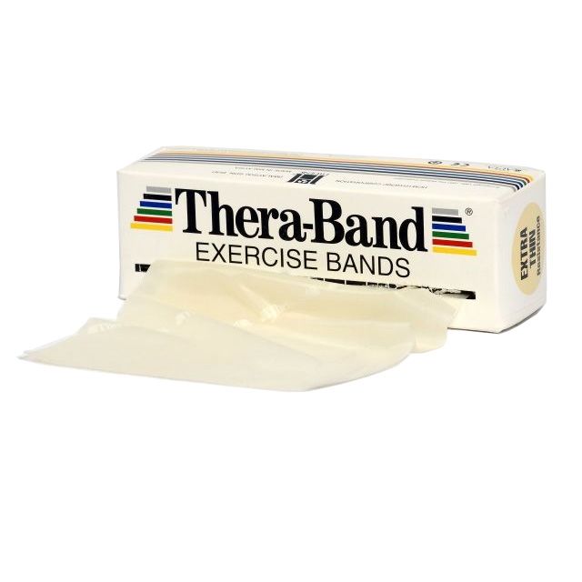 Thera-Band Træningselastik Bånd Level 0 Ekstra Let Beige 5,5m hos ActiveNordic