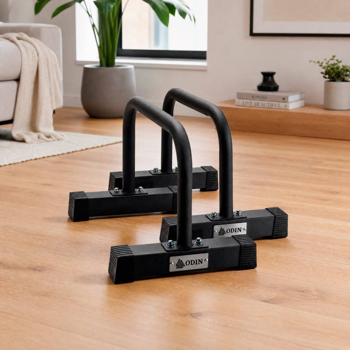 Odin Parallettes 59cm Metal – Push up bars, billede 2 hos ActiveNordic