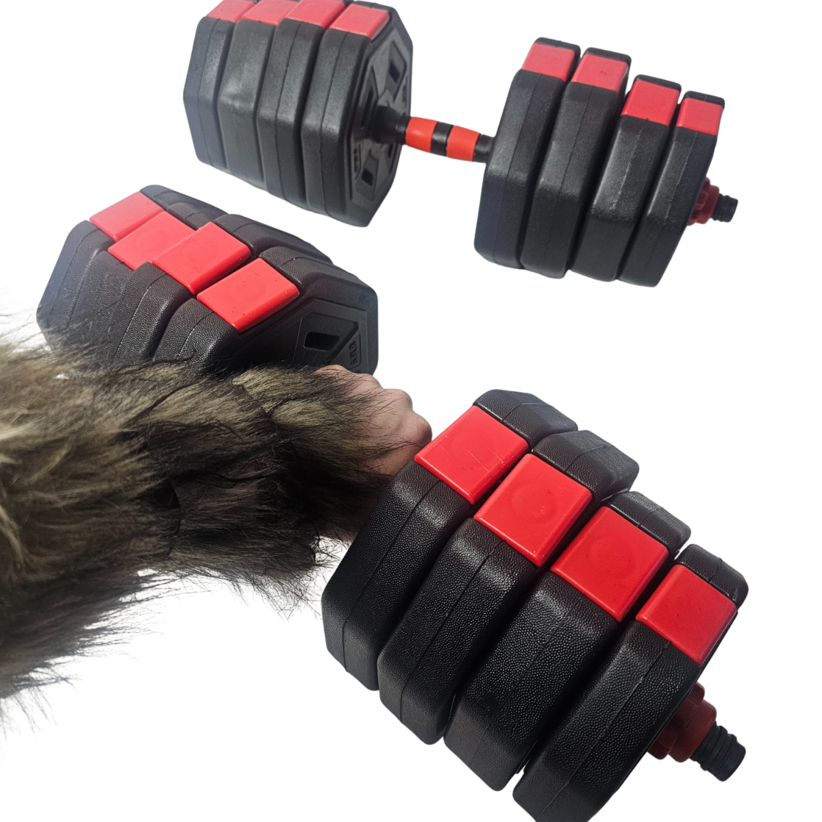 Odin Basic Justerbare Håndvægte 40kg 3 i 1 Sæt (Inkl. Vægtstang og Kettlebell) – Vægtstangssæt, billede 4 hos ActiveNordic