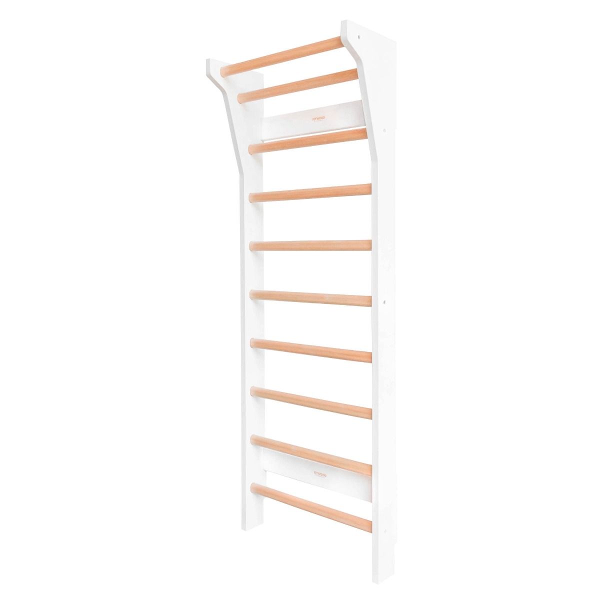 FitWood TAIMI MINI Wallbar Hvid m. Birk trin – Ribbe hos ActiveNordic
