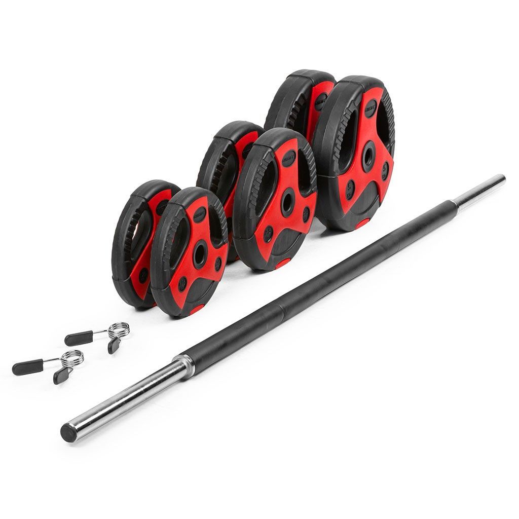 Gymstick Vinyl Grip Pump Set 20kg – Vægtstangssæt, billede 3 hos ActiveNordic