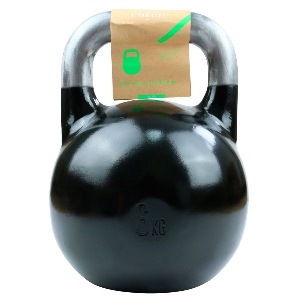 Titan Life Gym 6kg Kettlebell Steel Competition hos ActiveNordic