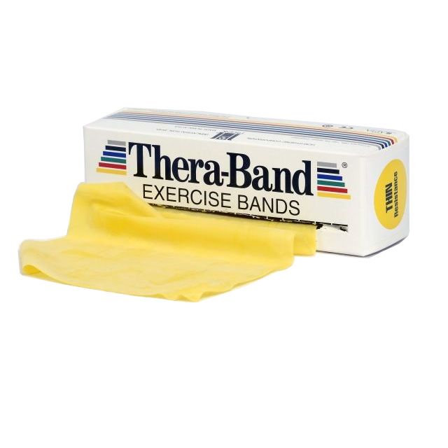 Thera-Band Træningselastik Bånd Level 1 Let Gul 5,5m hos ActiveNordic