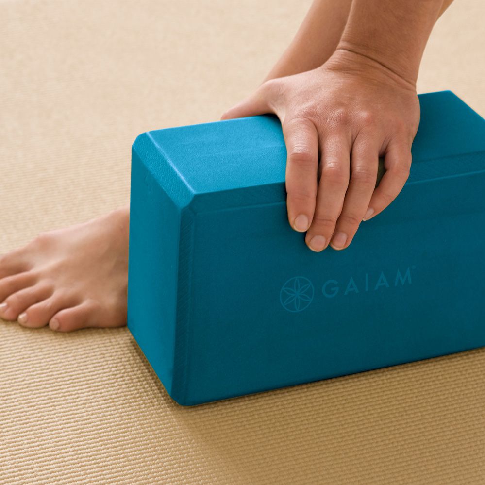 Gaiam Yogablok Teal Blå – Yogaudstyr & Redskaber, billede 2 hos ActiveNordic