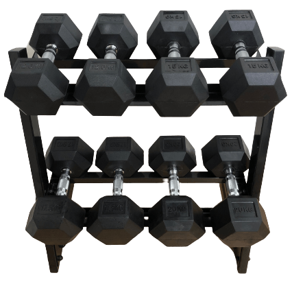 Odin 130kg Hex Set PAKKETILBUD (4 sæt håndvægte + rack), billede 4 hos ActiveNordic